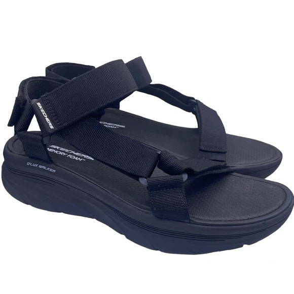 Skechers Other - SKECHERS mens sport d’lux walker black sandals Size 12